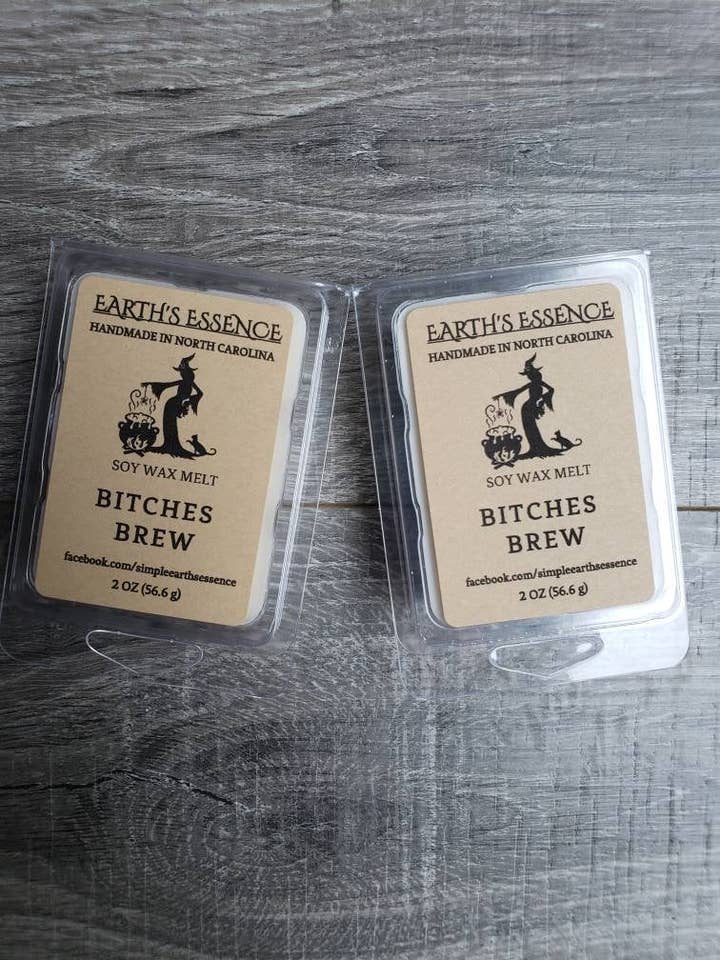 Bitches Brew 2 oz Sojawachs-Schmelzblöcke für den Großhandel von Earth's Essence