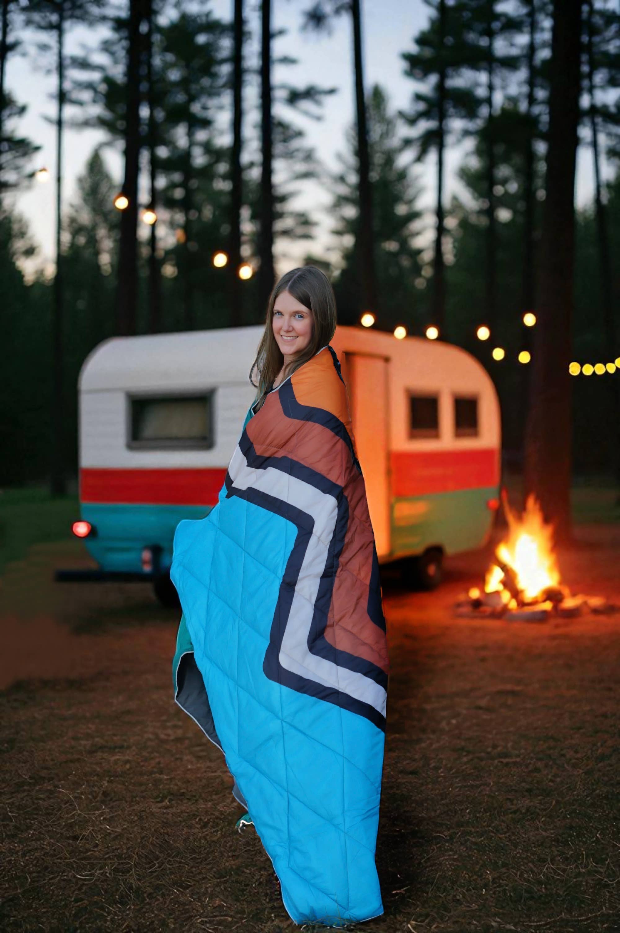 Earth Ragz – wholesale Prydnadsfilt – 4 I 1 PUFFERFILT BERG5