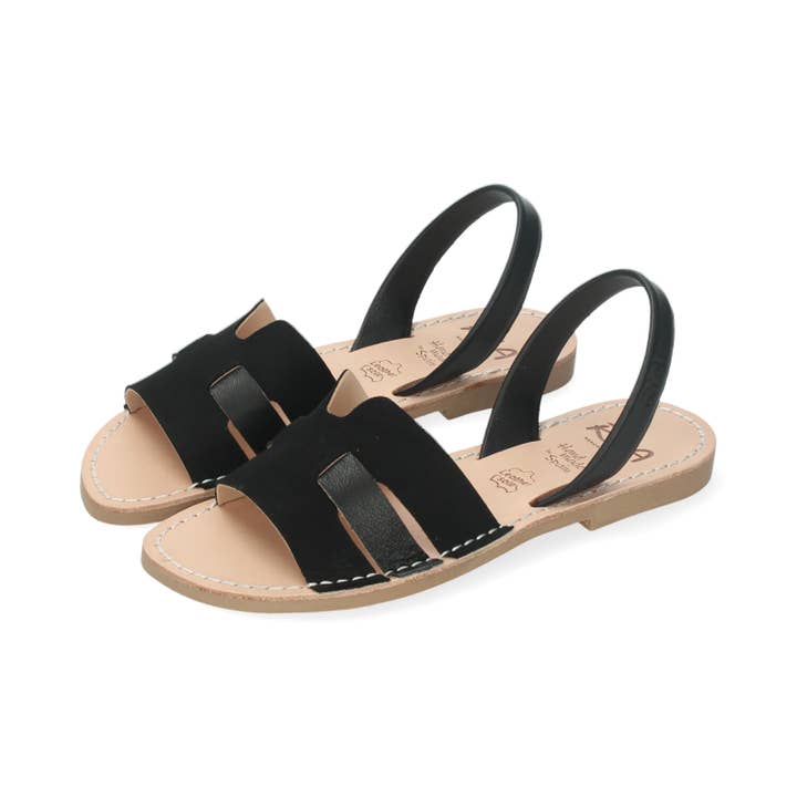 Moderne sandaal voor dames in zwarttinten voor wholesale door Ria Menorca