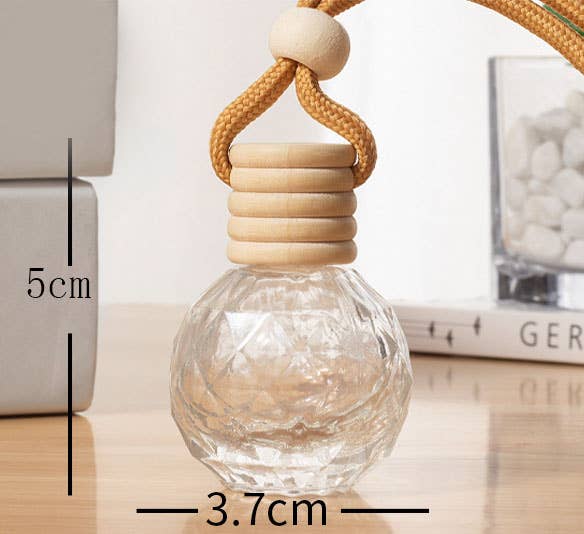 Candles Meta - Vente Désodorisant pour voiture – unisexe - Bouteille suspendue vide avec surface sphérique facettée diamant pour diffuseur de parfum4