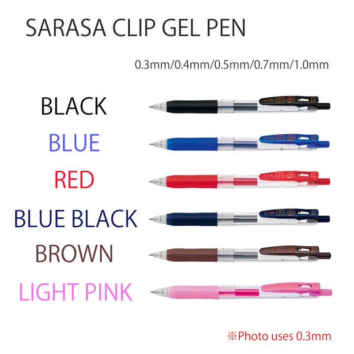 Hakubundo - Wholesale Pen - 【Japanese Stationery】ZEBRA SARASA CLIP GEL PEN