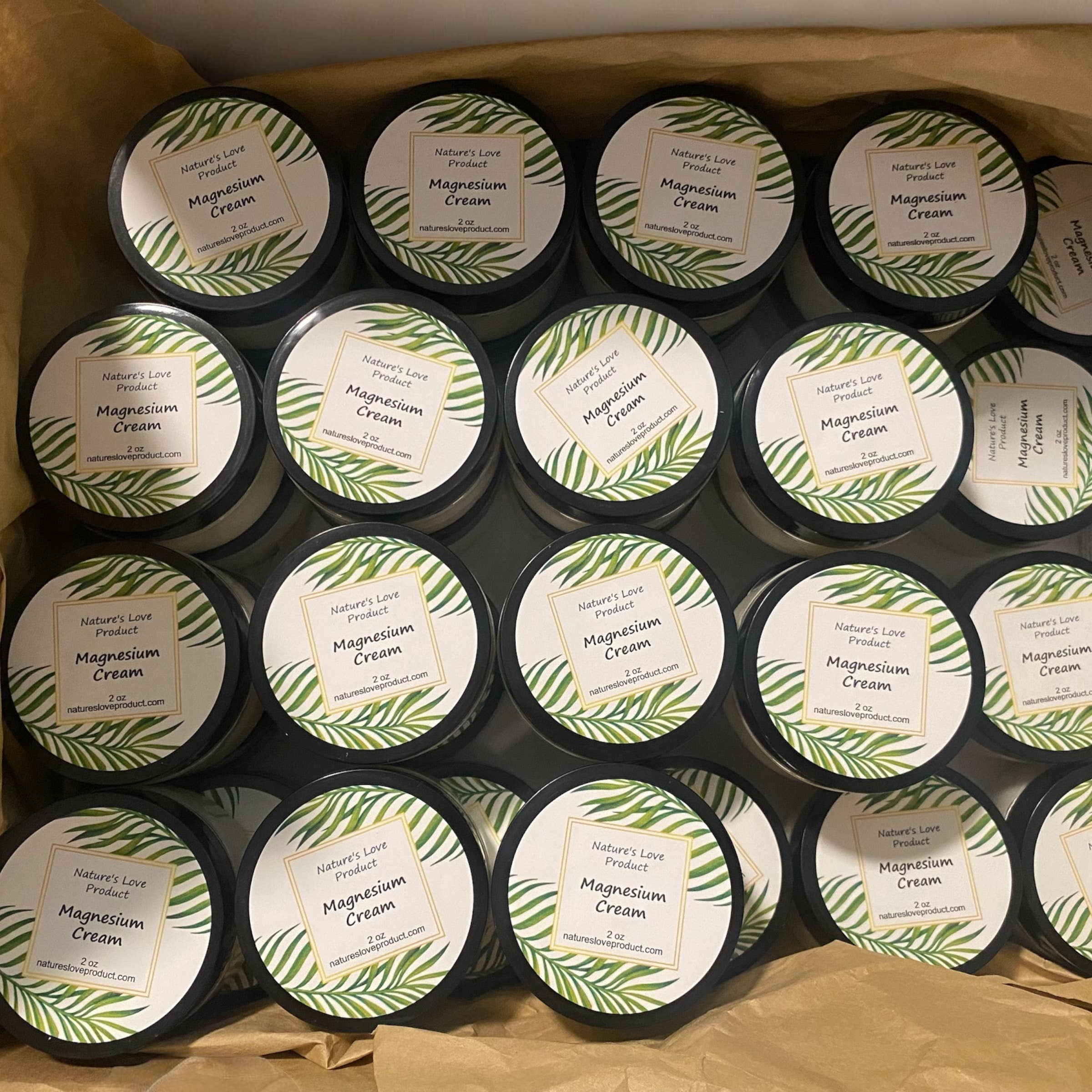 Nature's Love Product - Wholesale Body Cream/Lotion - 2oz Magnesium Cream - Sample Size 2