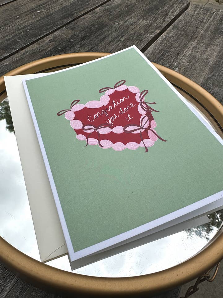 Congrations You Done It Card (5x7") for wholesale by LeudlesDoodles