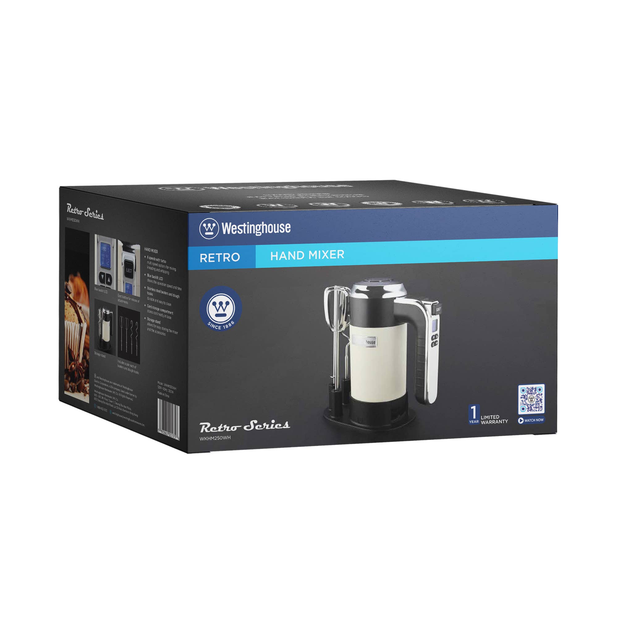 Westinghouse - Wholesale Kitchen Appliance - Westinghouse 5-Speed Hand Mixer with Base - Retro Series12