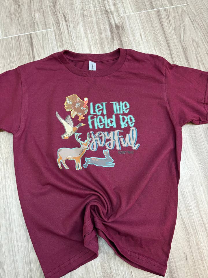 T-shirt Jeunesse Joyful Field pour la vente par Embroidery