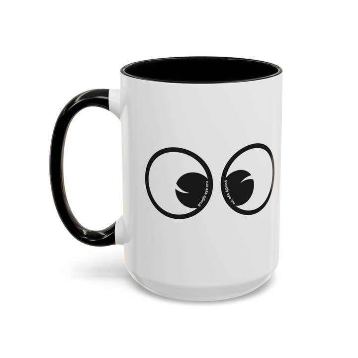 Googly Eyes Mug | Accent Coffee Mug 11oz or 15oz for wholesale by Googly Eye Cru