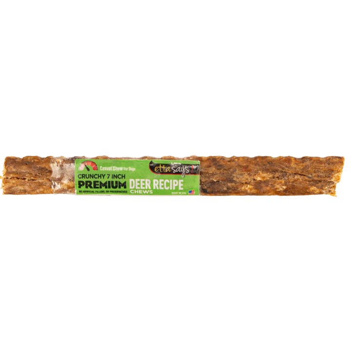 Pet Palette Distribution - Wholesale Pet Treats - Dog - Etta Says! Crunchy Deer Dog Chews 7in