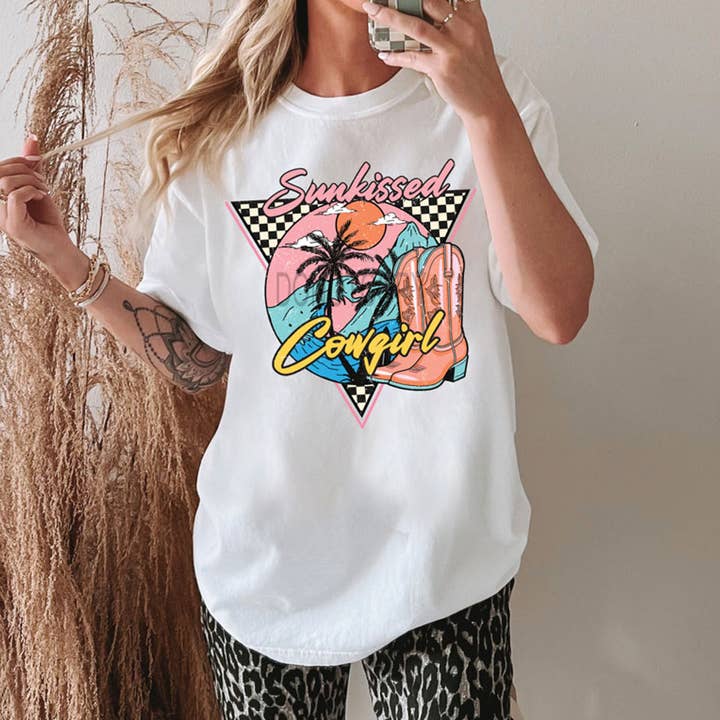 Transferencia de Calor DTF Vaquera Besada por el Sol para venta al por mayor de Trendy Transfers