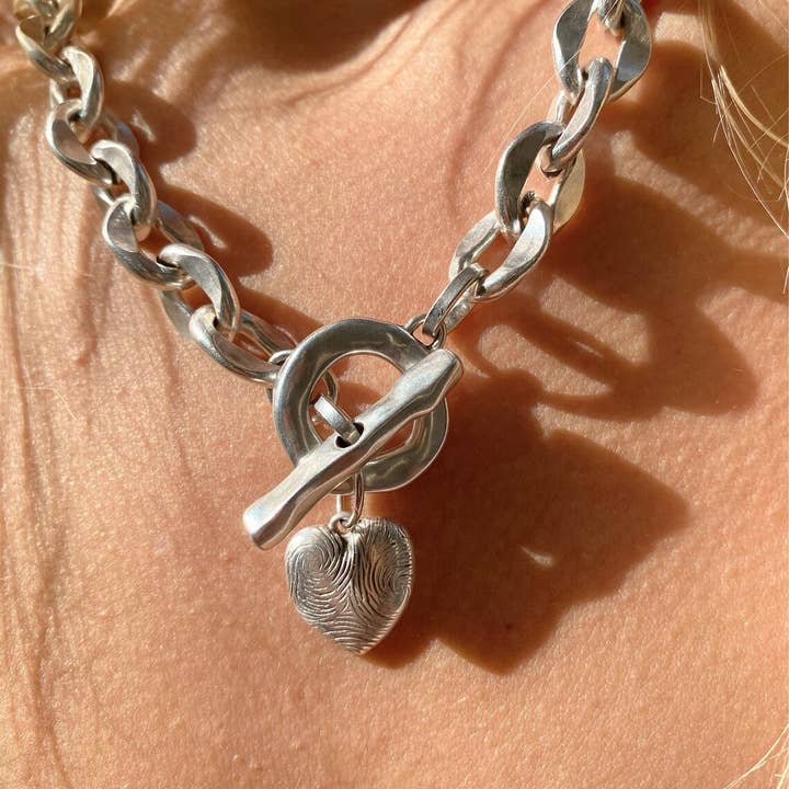 Christina Christi - Wholesale Halskettinghanger - Zilveren ketting hart ketting, dikke ketting, dames ketting