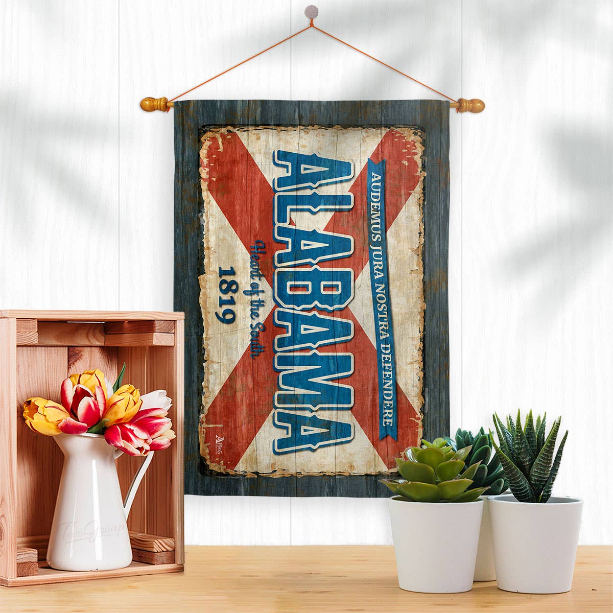 Two Group Flag Co - Wholesale Flag - Alabama Vintage Americana States Decor Flag2