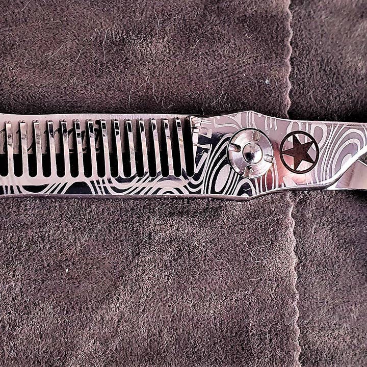 Forbici da capelli effile Sternsteiger Samurai in acciaio VG-10 da 15 cm per la vendita all'ingrosso da parte di STERNSTEIGER