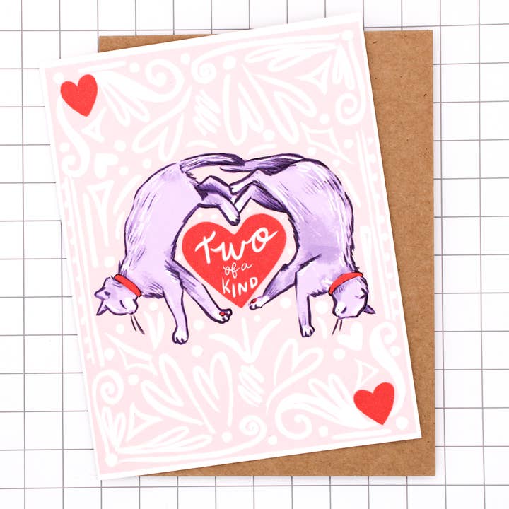 Twee van een soort Valentijnskaart voor wholesale door Amy Hartelust Art and Illustration
