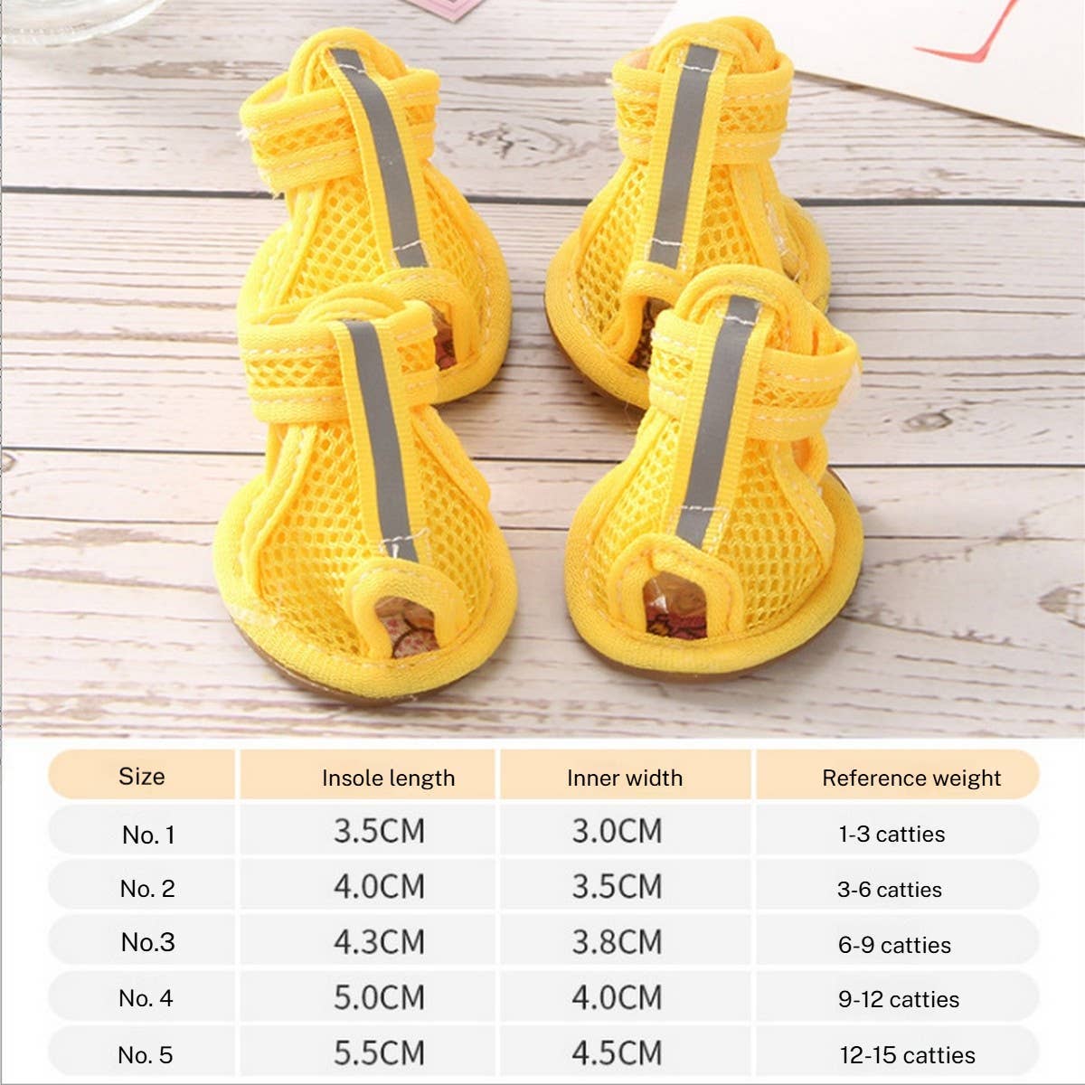 PAWPAWwholesale - Wholesale Pet Boots - Dog - Summer Dog Sandals – Anti-Slip Pet Shoes Set of 4_CWMM72532