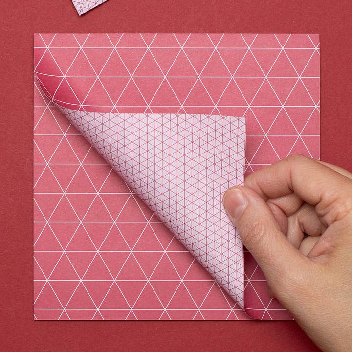 Origami paper in red for creative crafts for Valentine's Day for wholesale by My Pretty Circus