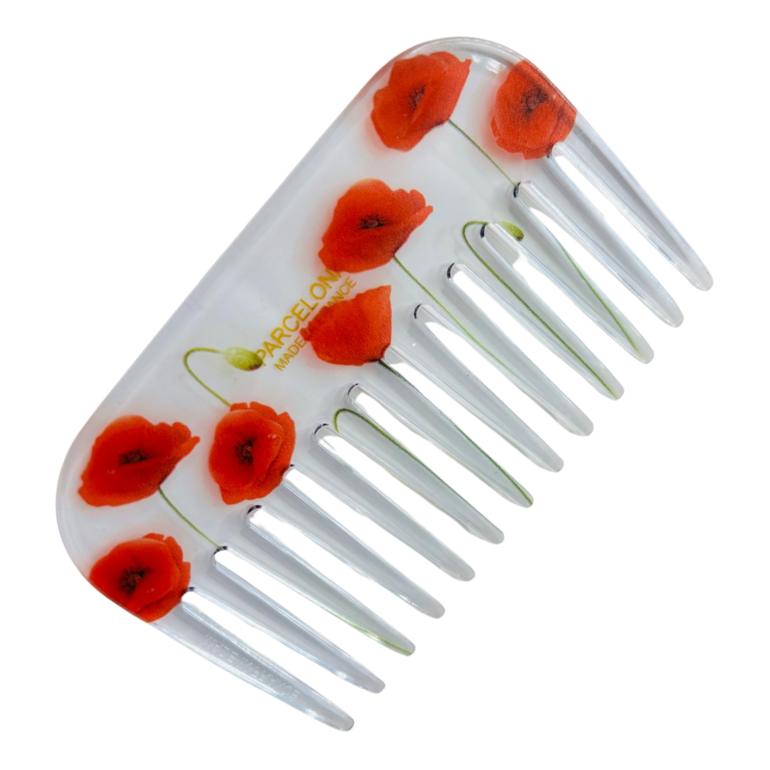 Parcelona - Wholesale Hair Brush/Comb - Parcelona Wide Tooth Comb Tropical Toucan Floral Print Comb for Thick Curly Hair60