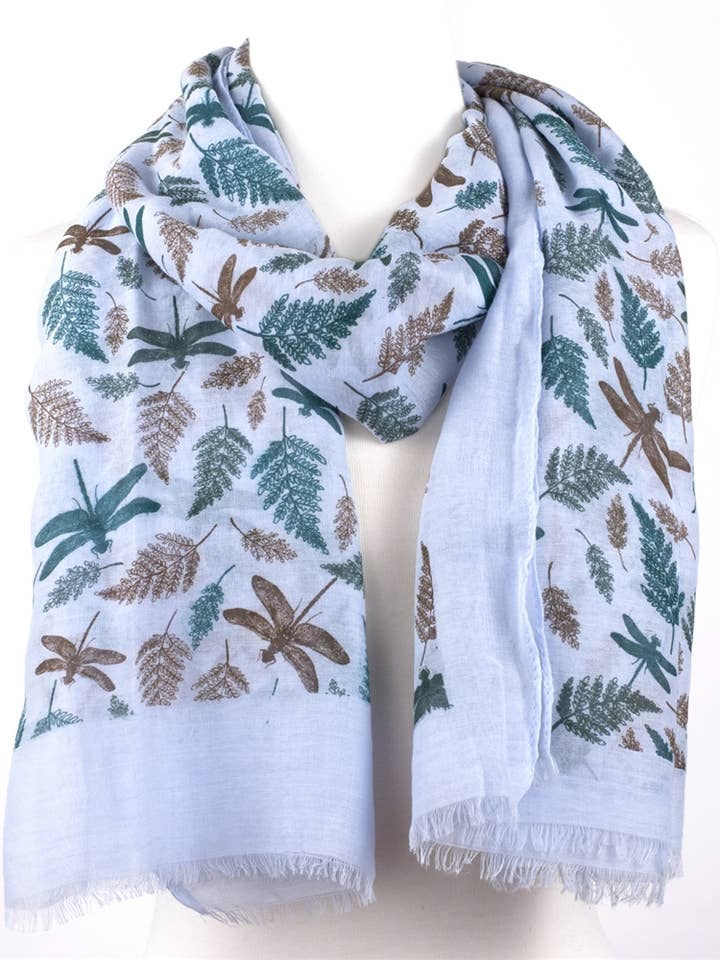 Botanische Libelle Sjaal #5 voor wholesale door Value Arts