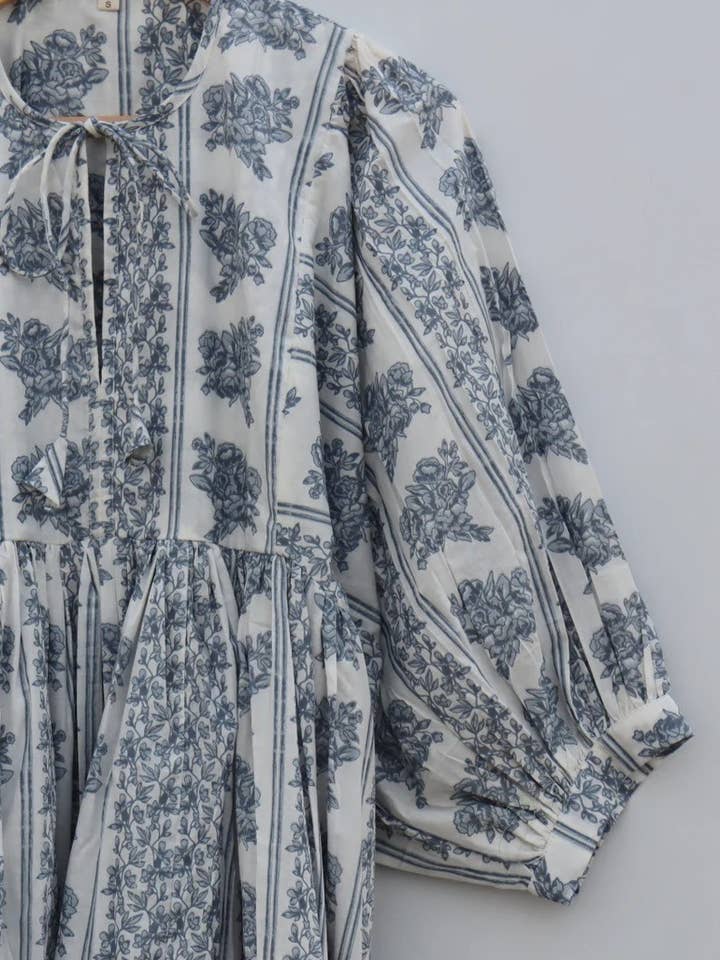 bhavnas boutique - Wholesale Dress - Women's - Indian Soft Cotton Animal Print Summer Dress Night Midi Girl