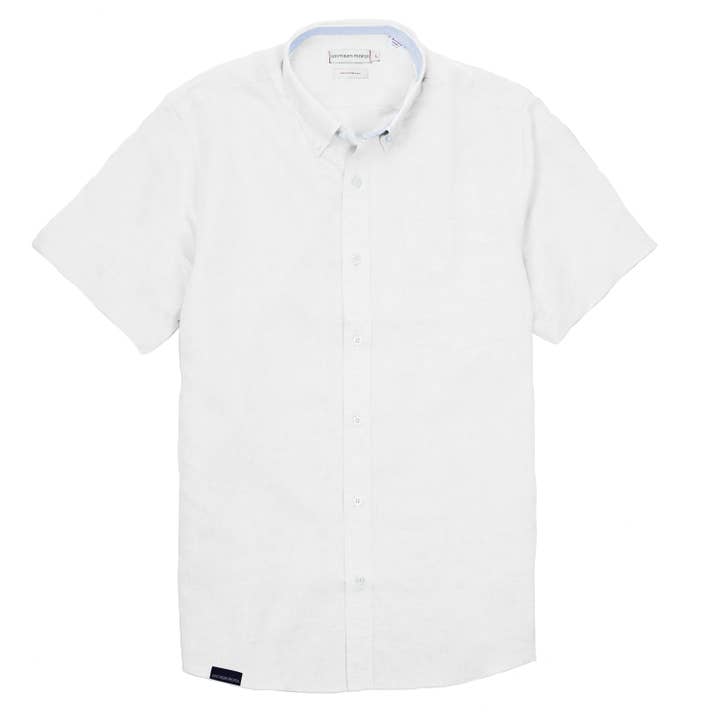 Southern Proper - Wholesale Button Down Shirt - Men's - Henning SSBD: White