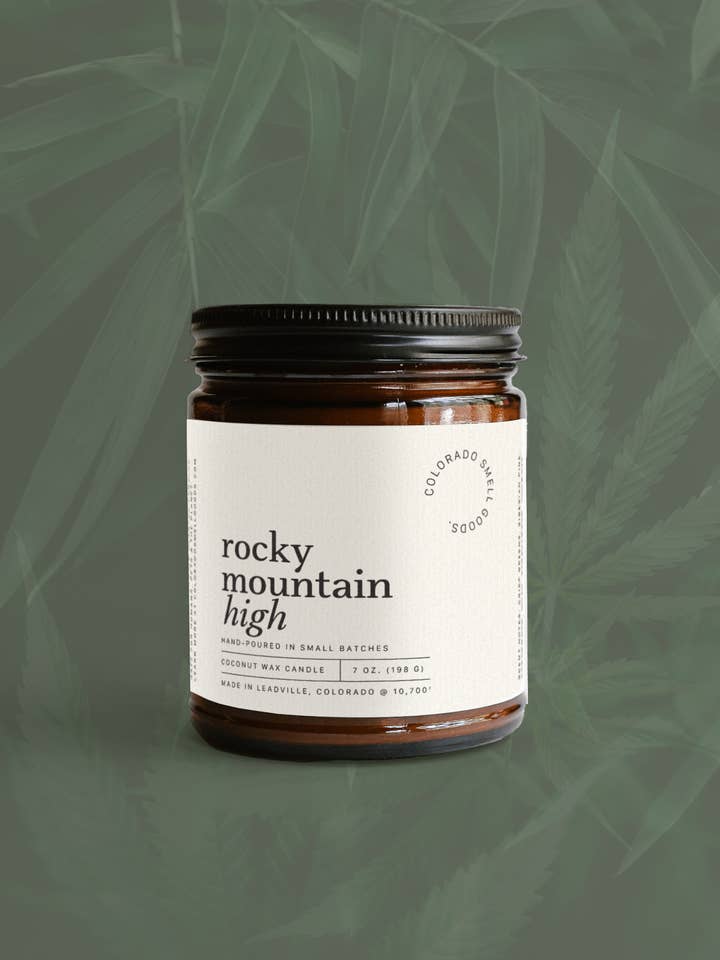Rocky Mountain High - Hemp & Palo Santo Coconut Wax Candle for wholesale by Colorado Smell Goods