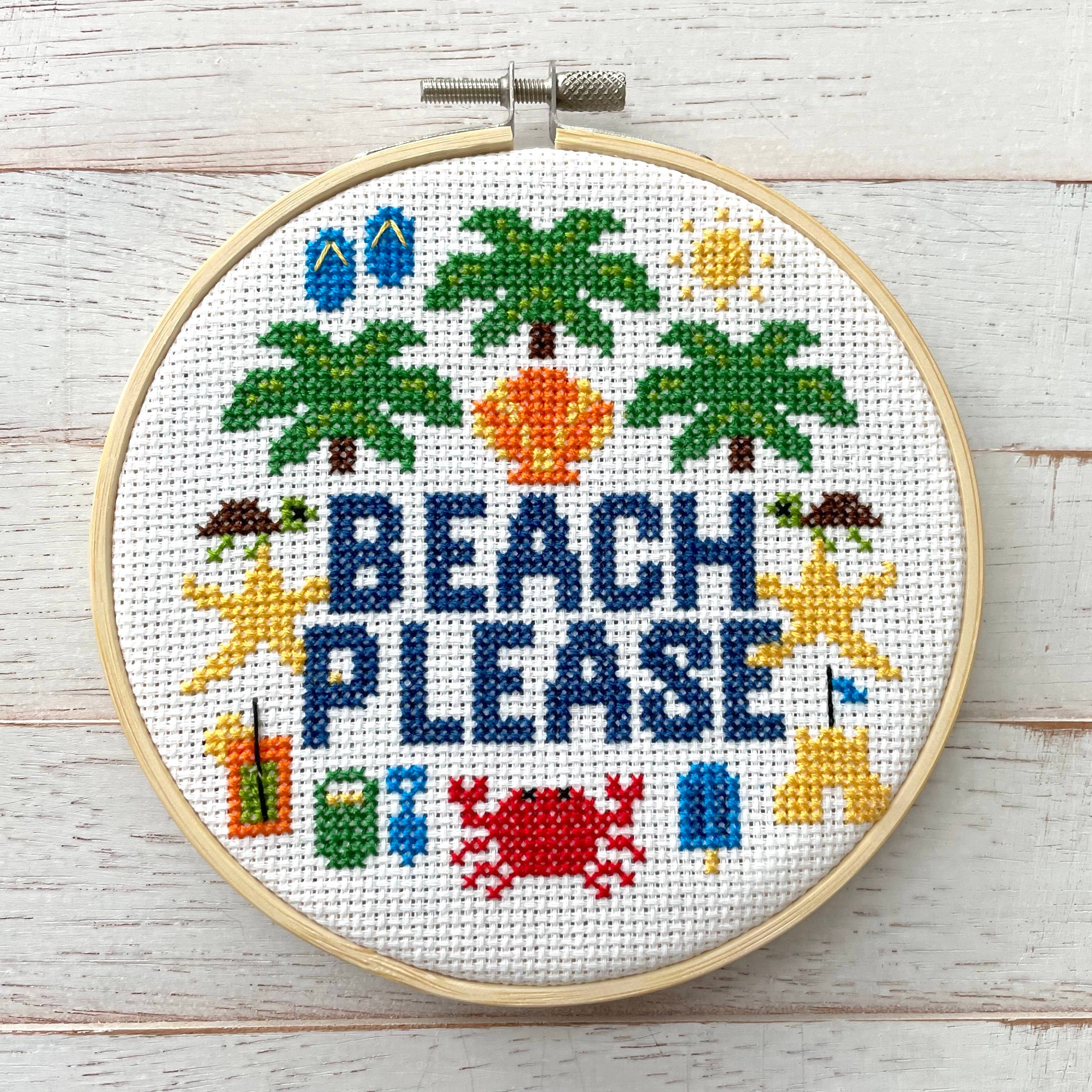 Spot Colors - Wholesale Embroidery/Cross Stitch Supplies - Beach Please  Counted Cross Stitch DIY KIT1