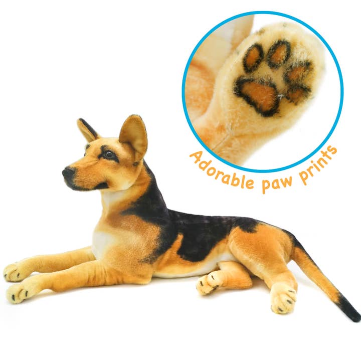 VIAHART Toy Co. - Wholesale Stuffed/Plush Toy - Kids & Baby - Hilde The German Shepherd | 34 Inch Stuffed Animal Plush