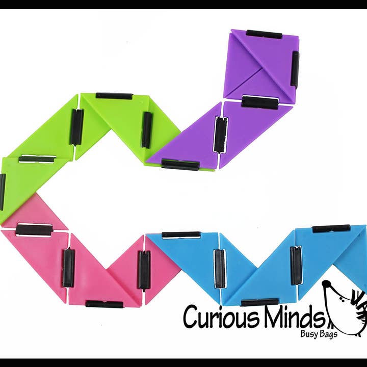 Curious Minds Toys - Wholesale Fidget Toy - Kids - 1 Infinity Triangle - Magic Endless Folding Fidget Toy - Fli2