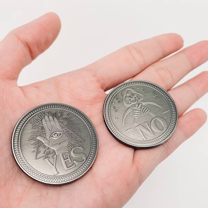 Mio Queena – Engroshandel Mønter samlerobjekter – Devil's Eye Death JA/NEJ beslutning mønt