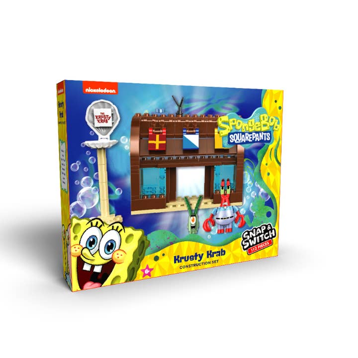 Well Played - Wholesale Building Set - Kids - SpongeBob SquarePants Krusty Krab Construction Set