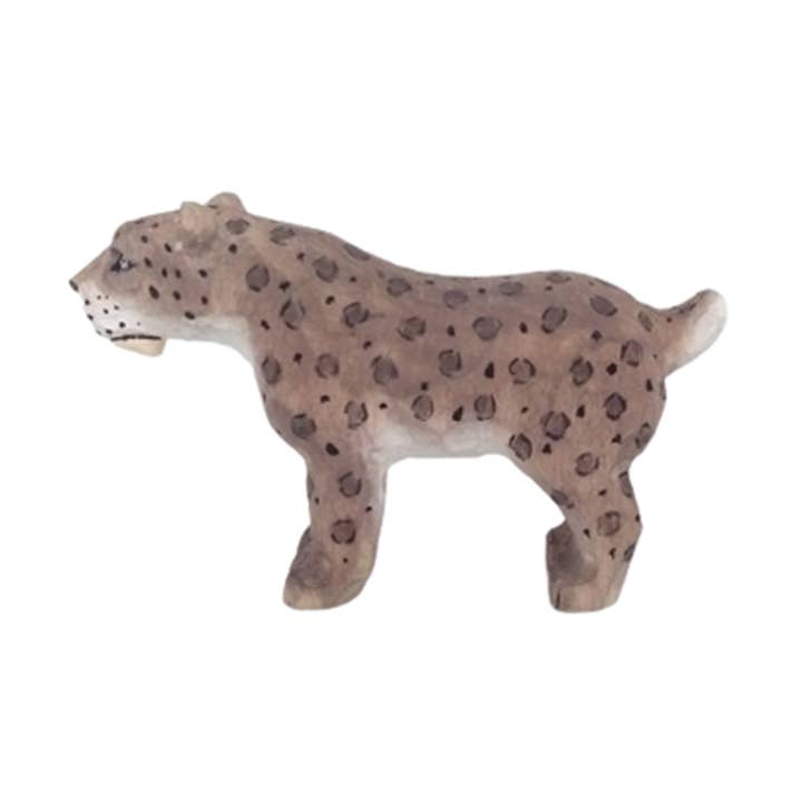 Wudimals® Wooden Smilodon (sabre toothed tiger) for wholesale by Wudimals