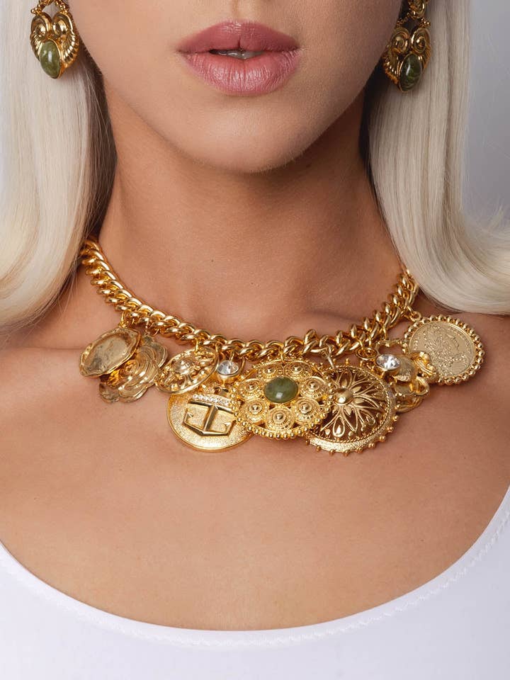 Disco Chain Necklace for wholesale by Caramel Vintage Jewellery