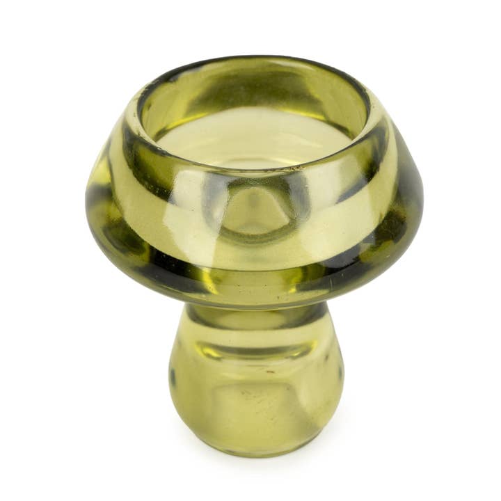 Candlelight Products Ltd – wholesale Candle holder – Small Mushroom Tealight Holder - Green 6pk1