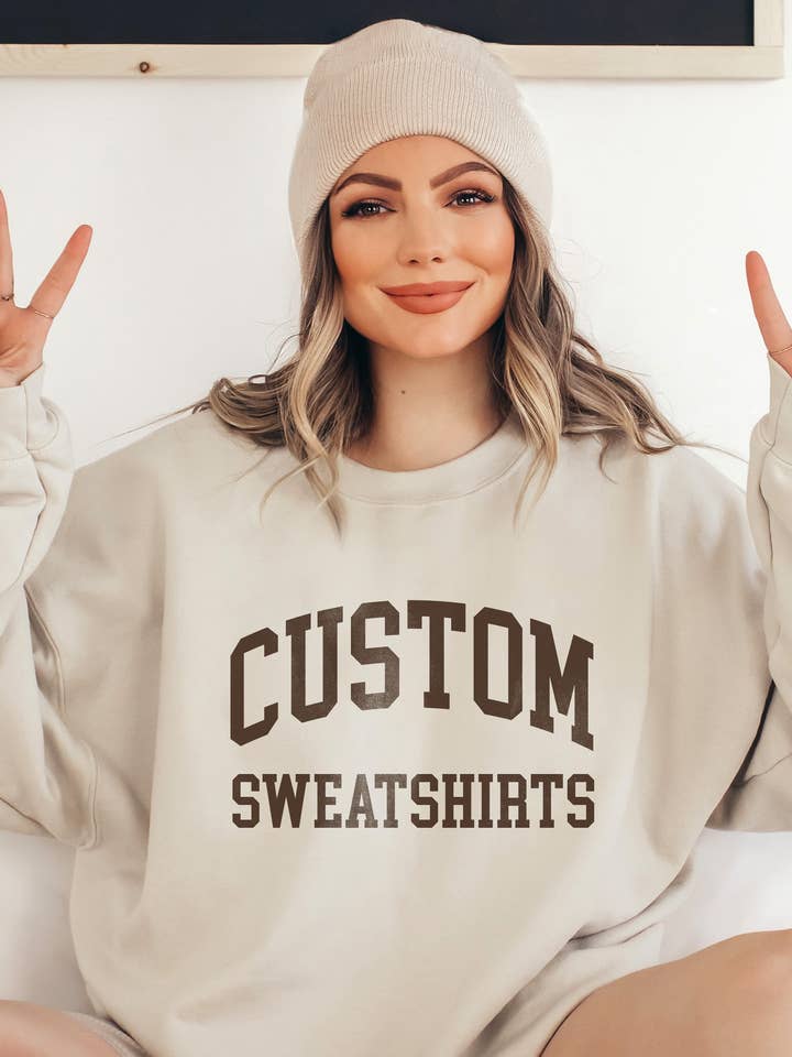 Peculiar People Designs - Wholesale Graphic Sweatshirt - Women's - Custom Crewneck Sweatshirt With Your Name Location Or Logo23