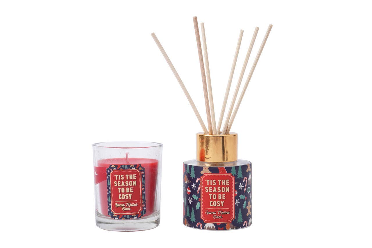 CGB Giftware - Wholesale Jar/Filled Candle - Christmas Candle and Diffuser Set2
