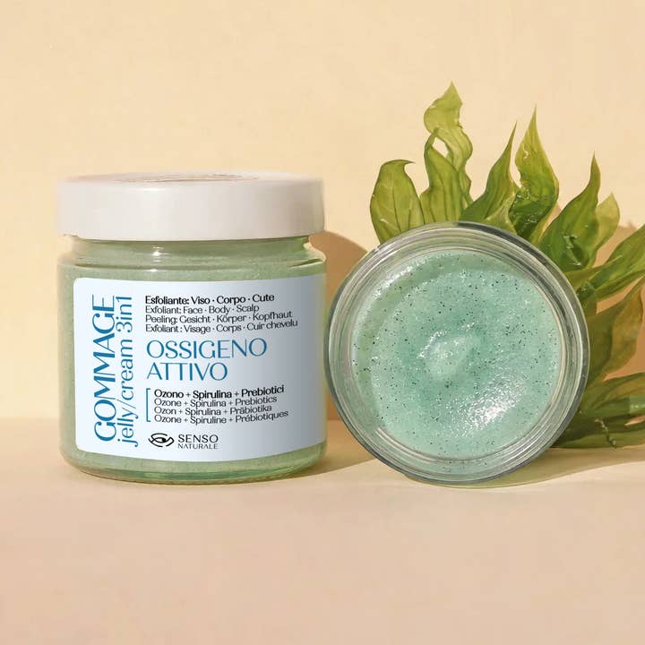 Gommage Jelly Cream AKTIVER SAUERSTOFF - 3 in 1 Gesicht und Körper für den Großhandel von SENSO NATURALE