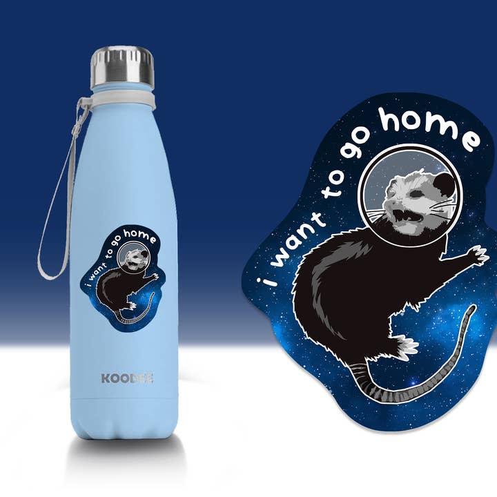 BoyPilot Goods - Wholesale Sticker - Possum in Space Sticker 3" x 3" - Introvert Anxiety Sticker4