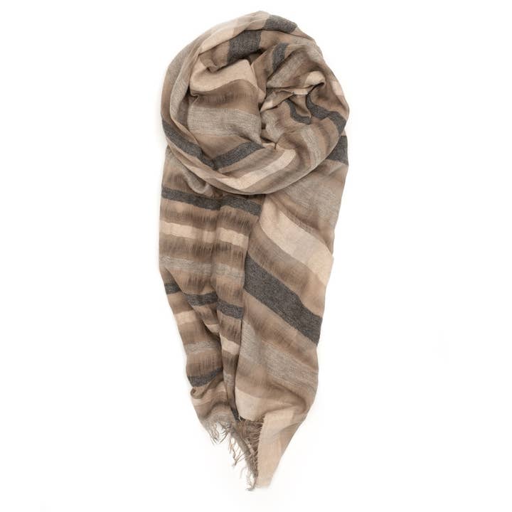 Shadow Stripe Scarves for wholesale by fig & bella
