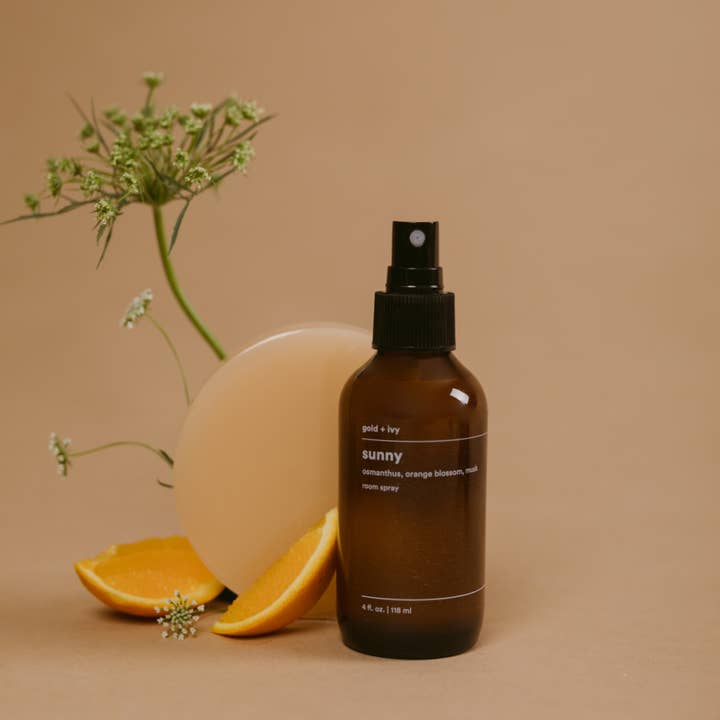 gold + ivy - Wholesale Room & Linen Spray - sunny room + linen spray - osmanthus, orange blossom, musk1