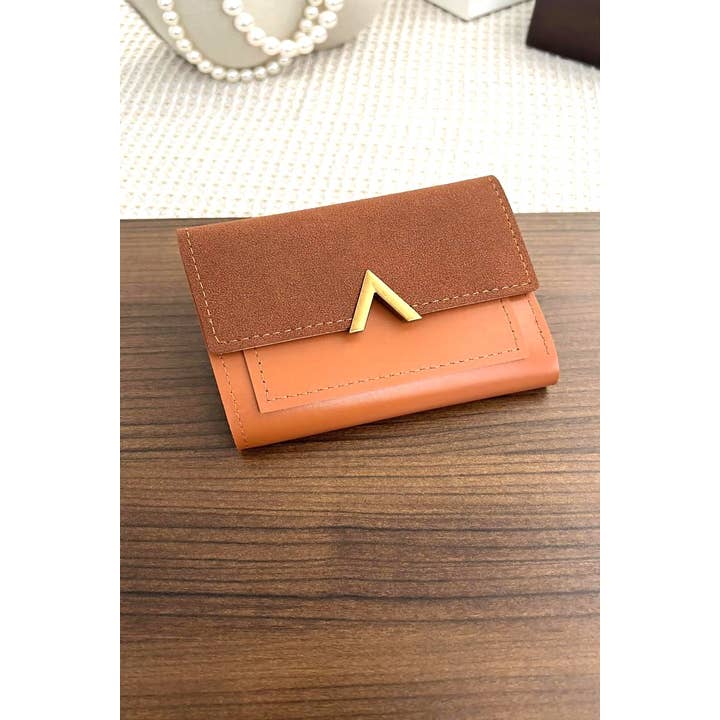 42POPS - Wholesale Wallet - Women's - ,,,....SI-26458 Vegan Leather Compact Trifold Wallet