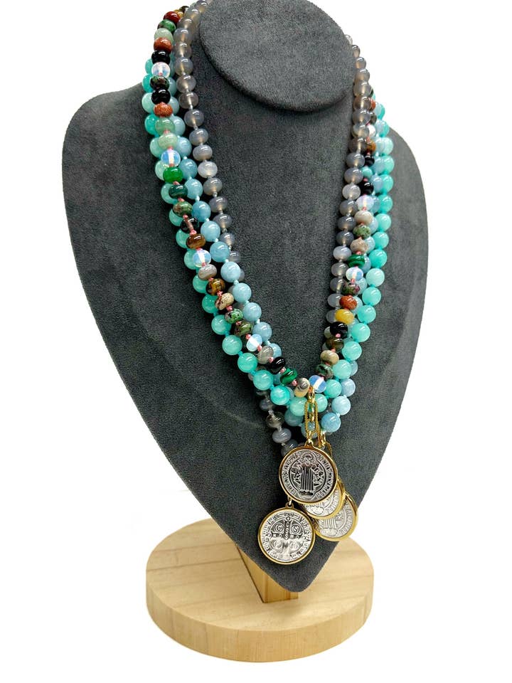 Campbell Handmade 18" Pendant Necklace for wholesale by Betsy Pittard Design LLC