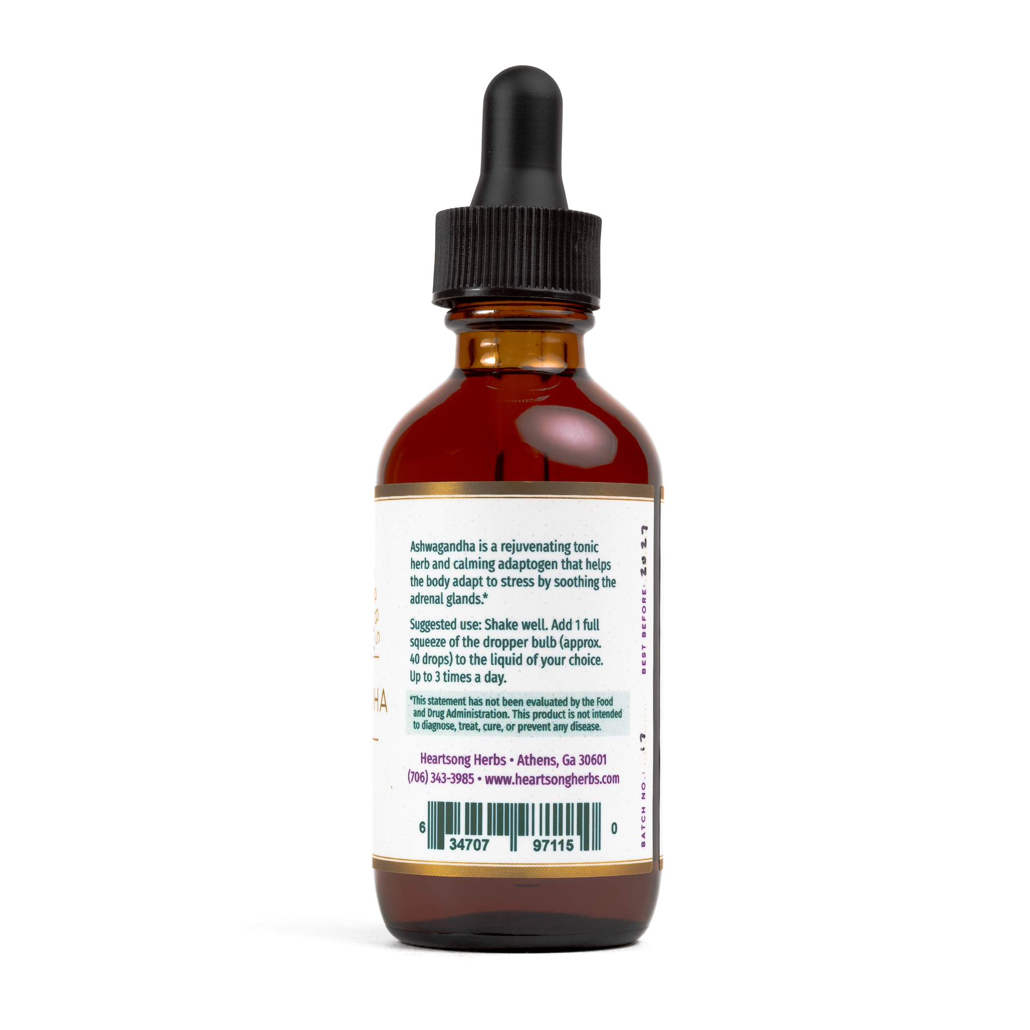 Heartsong Herbs - Wholesale Tincture - Ashwagandha Tincture1