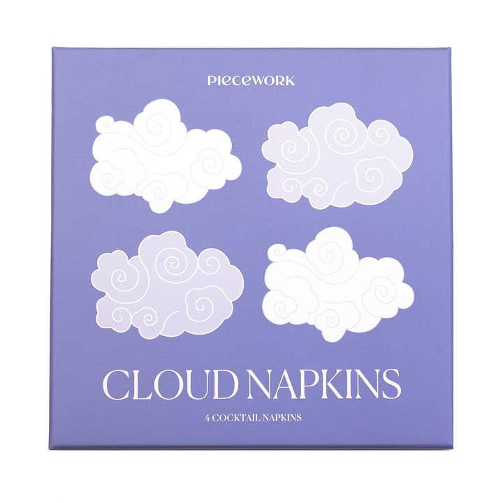 Cloud Cocktail Napkins - Set of 4 for wholesale by Piecework