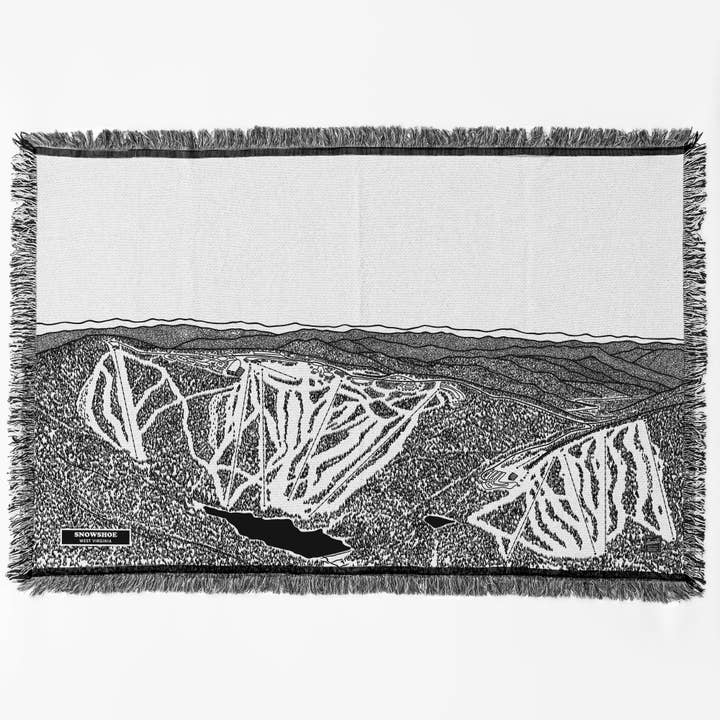 Snowshoe, couverture cartographique des pistes de ski de Virginie-Occidentale pour la vente par Benoit's Design Co.