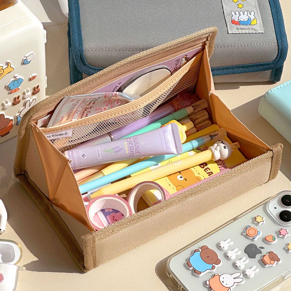 K-Wonderland – wholesale Pennfodral/påse – Miffy Magnetisk Multi Fodral – Hopfällbart Penn- & Acc-fodral8