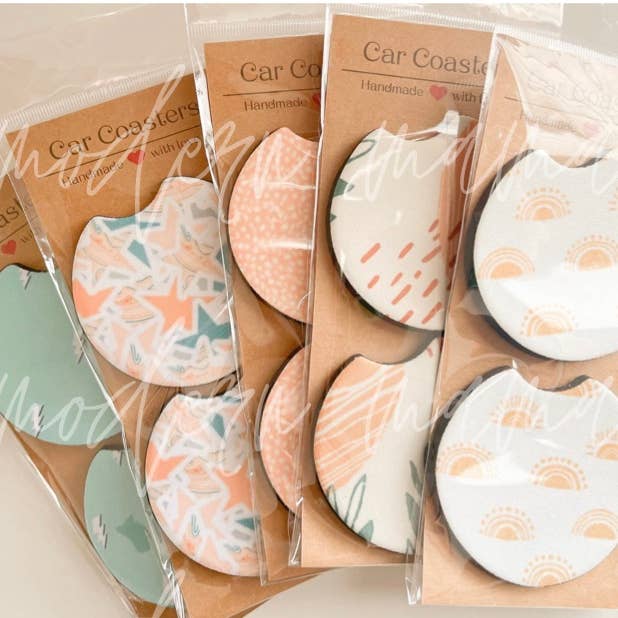 Modern Mama - Wholesale Car Coaster - Women's - Unique Boho Car Coasters | Custom | Car Accessory
