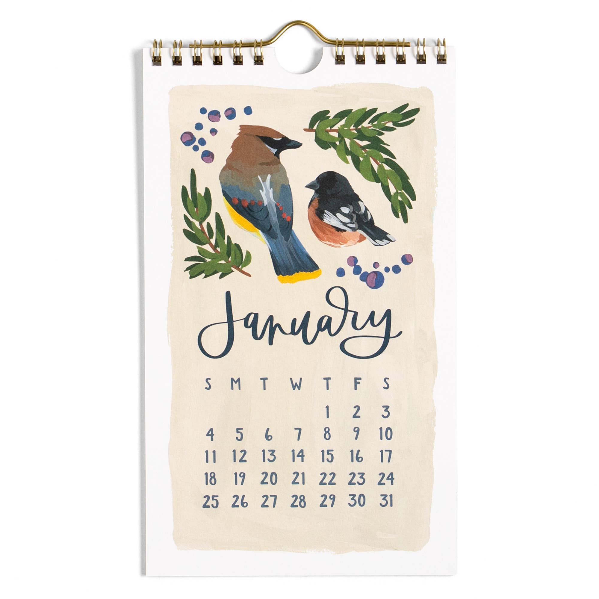 1canoe2 | One Canoe Two Paper Co. - Wholesale Calendar - 2026 Feathered Friends Birds Petite Wall Calendar3