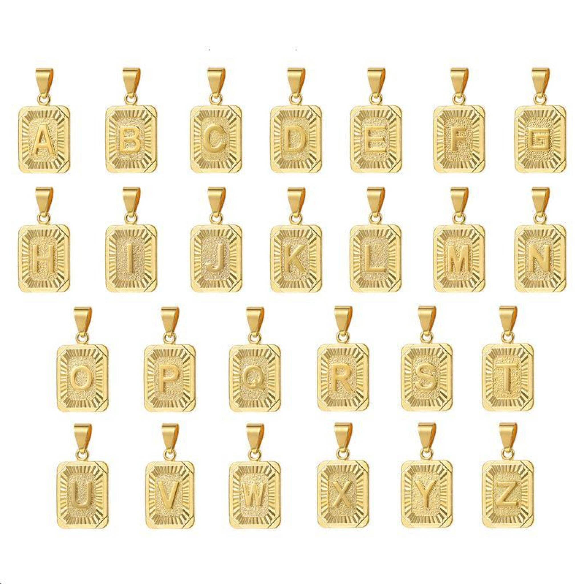 Kismet Showroom - Venta al por mayor Collares con colgantes/abalorios - Collar Inicial Miel46