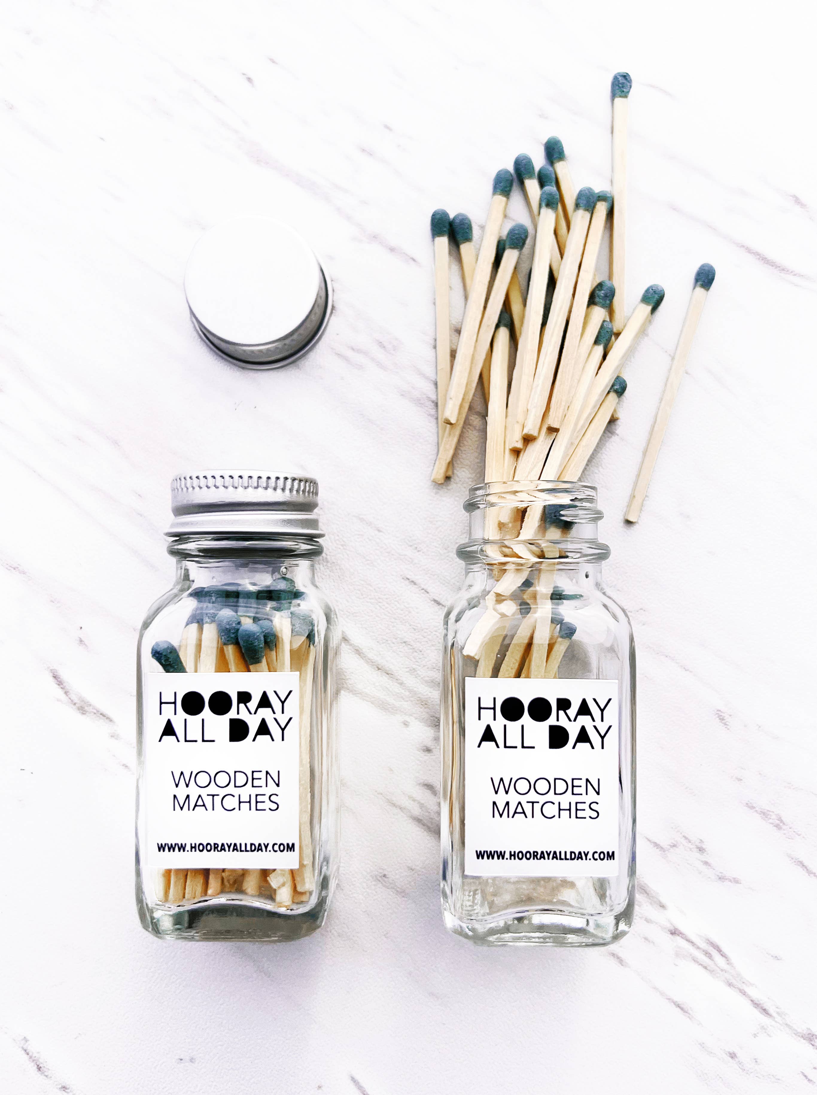 Hooray All Day - Wholesale Matches - Colorful Wooden Matches In Little Glass Bottle - New Colors!1