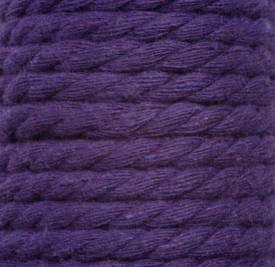 Wool Couture Company – material para artesanato por atacado – Corda Macrame Cord 5mm em Roxo1