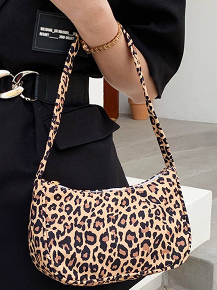 Western Leopard Printed Minimalist Shoulder Bag for wholesale by fashionworks