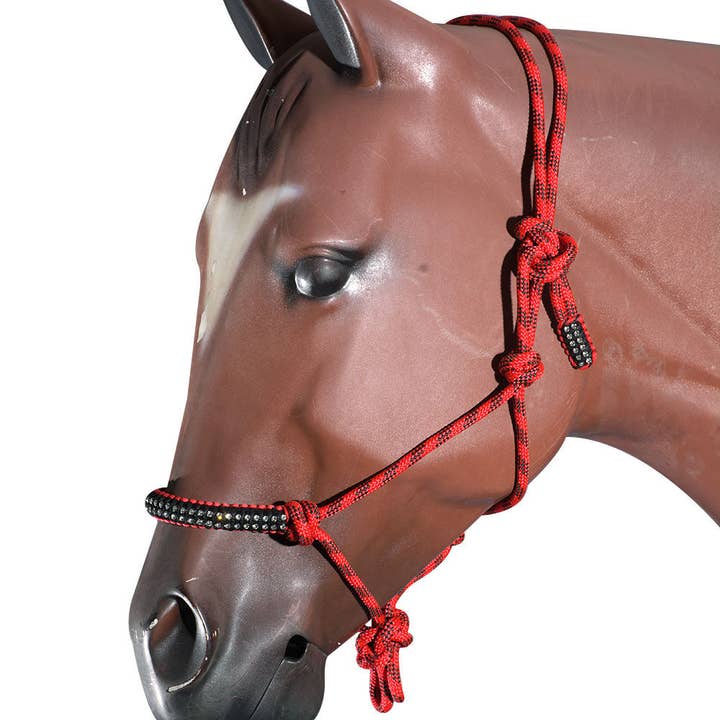HILASON – Großhandel Reitausrüstung – Western Horse Sattelhalter aus geflochtenem Polyseil mit Kristallakzenten